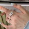 Sweet Hollow Adjustable Floral Ring - Trendy & Versatile Women's Fashion Accessory