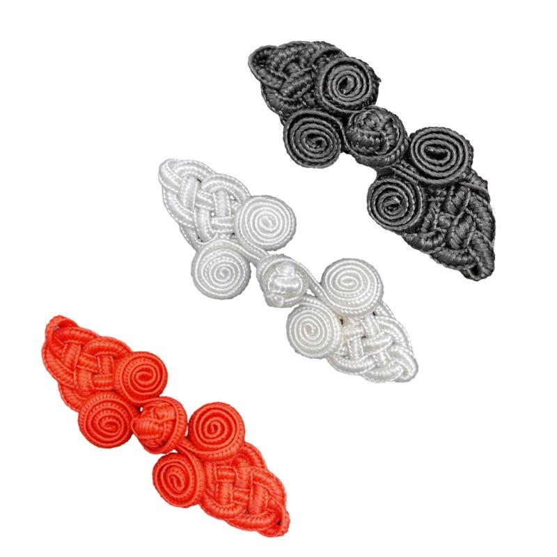 Handgefertigtes Erdbeer Chinesisches Cheongsam Knotenverschluss Bandverschluss Kostüm Tang Shirt Anzug DIY Nähen Handwerk