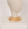 Burlap-Wrapped Model Head for Hats, Wigs & Accessories Display