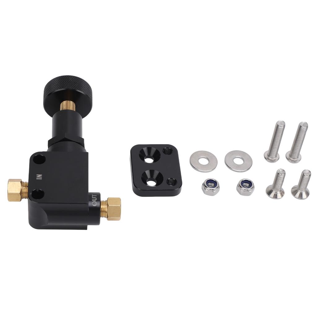 Brake Proportioning Valve Knob Aluminium Alloy Adjustable In Line Disc Drum Brakes 150PSI To 1200PSI Pressure Range