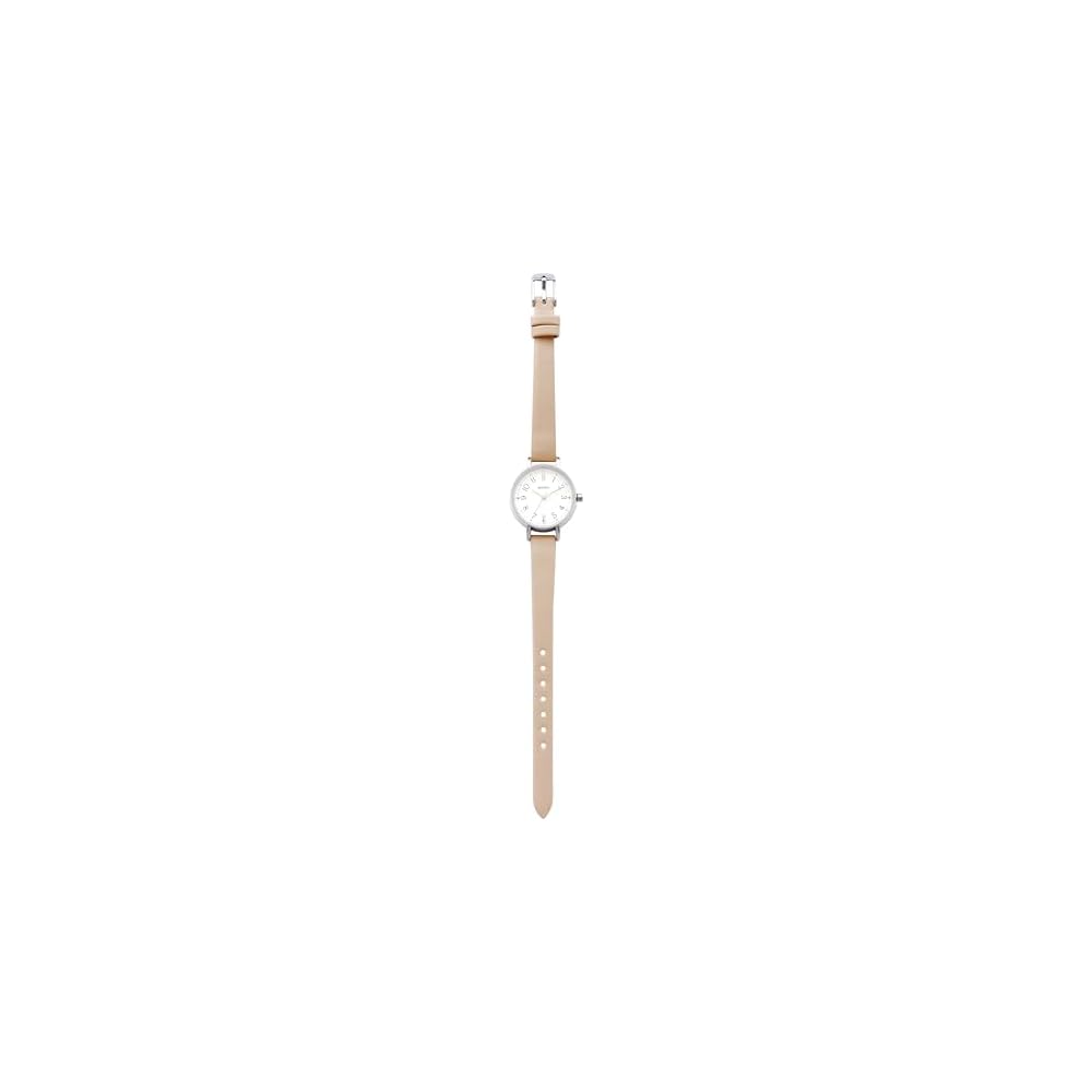 Fieldwork Women s Analog Watch Simple Beige Faux Leather Strap 10mm Casual Fashion Accessory GY091-2