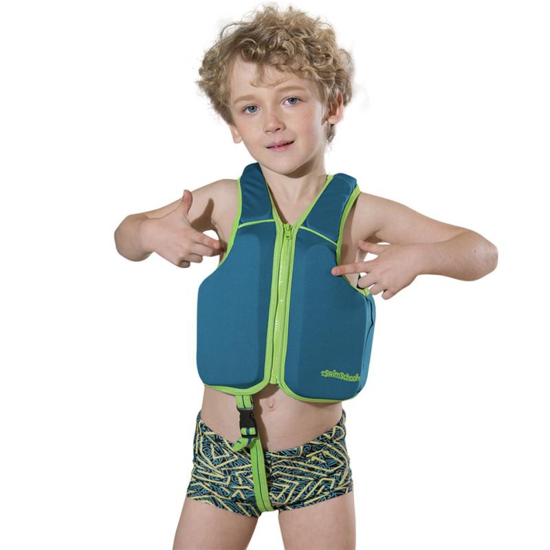 Letnie dziecięce kamizelki ratunkowe bez rękawów do pływania dla dzieci Chłopcy dziewczęta Regulowane kamizelki ratunkowe Cartoon Balanced Flotation Swimsuit