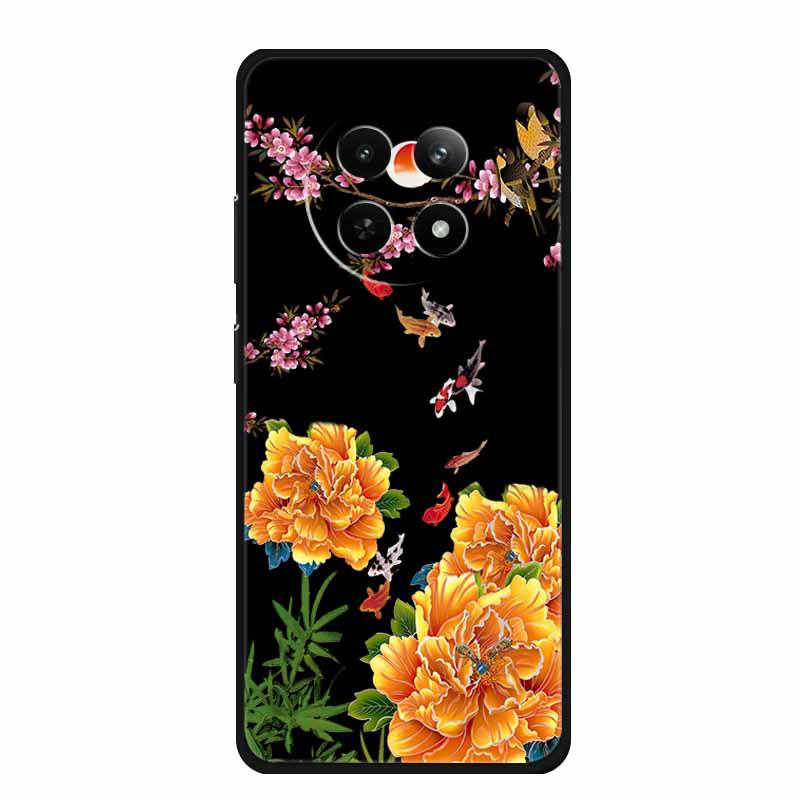 Embossed Textured Colored Soft Case for Realme 12 5G Phone