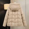Outono Inverno Engrossar Quente Parka Mulheres Casual Doce Cor Sólida Bolso Grande Solto Com Capuz Casaco Jaquetas Outwear