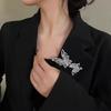 Double Butterfly Brooch Pin: Elegant Women's Anti-exposure Corsage Accessory