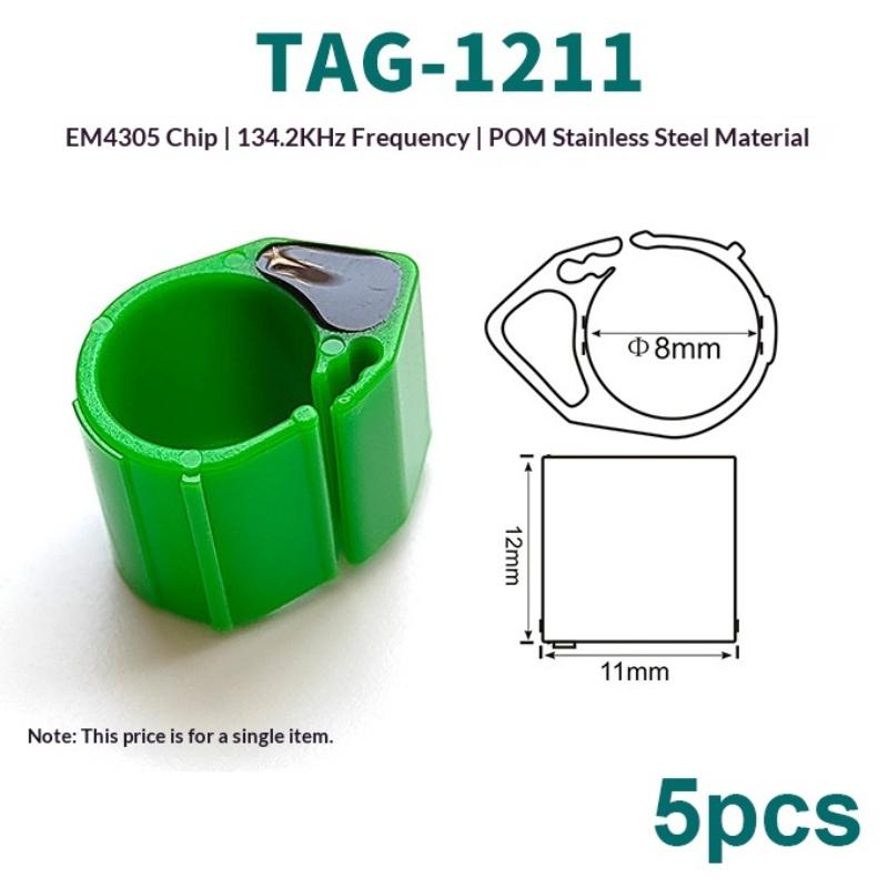 Precision Tracking 134.2KHZ EM4305 Chip RFID Pigeon Rings 5Pcs for Racing