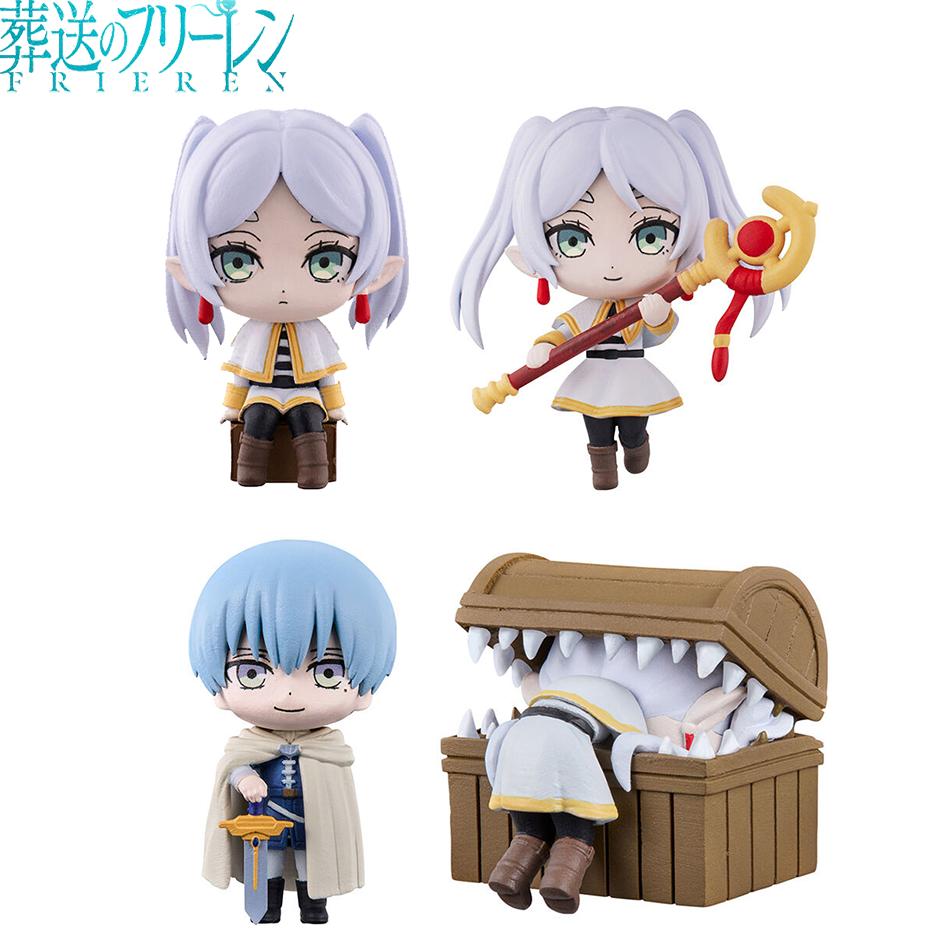 Anime Figure Luminasta Frieren: Beyond Journey's End 4-8pcs Frieren Cartoon Kawaii Q Version Model Collection Doll Toy For Kids