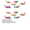 3/5/12Pcs Cat Mouse Toys Faux Fur Cat Mice Toy with Feather Tail Interactive Mini Furry Mouse with Rattle Sounds for Indoor Cat