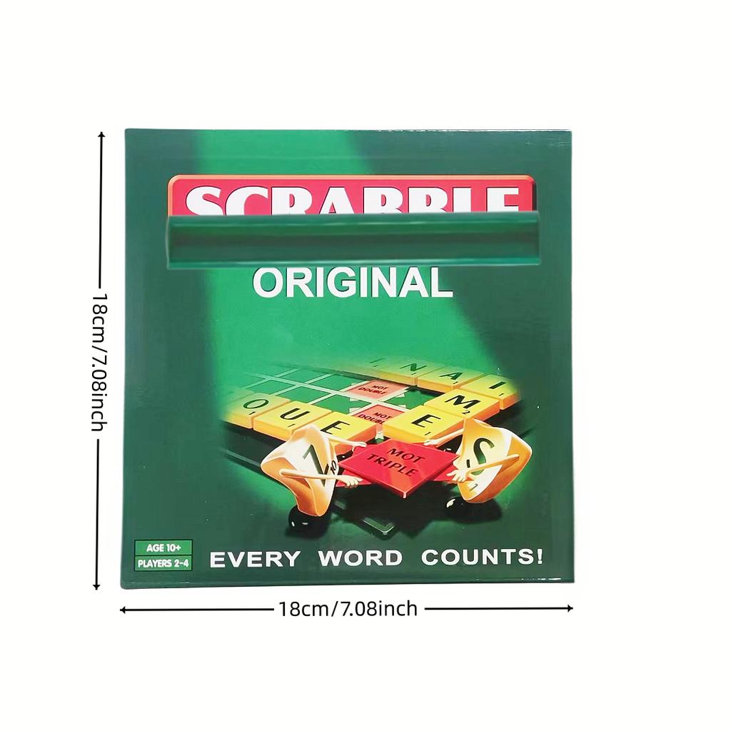 Alphabet Word-Construction Board Game, 100 Letters, Card Game, Ideal Game For Family Gatherings, Present For Kids