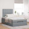 Maison Exclusive - Cadre de lit ottoman avec matelas gris clair 120x190 cm tissu