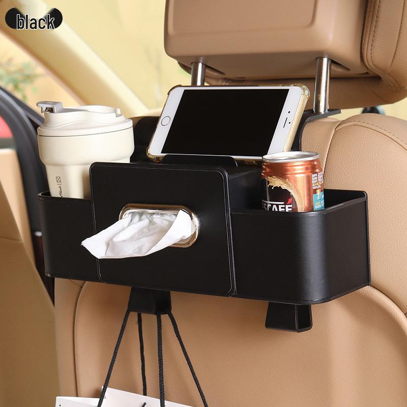 Car Backseat Multifunctional Storage Box with Cup Holder Multifunctional Storage Box