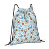 Custom D-Doraemones Drawstring Backpack Women Men Gym Sport Sackpack Foldable Cartoon Training Bag Sack