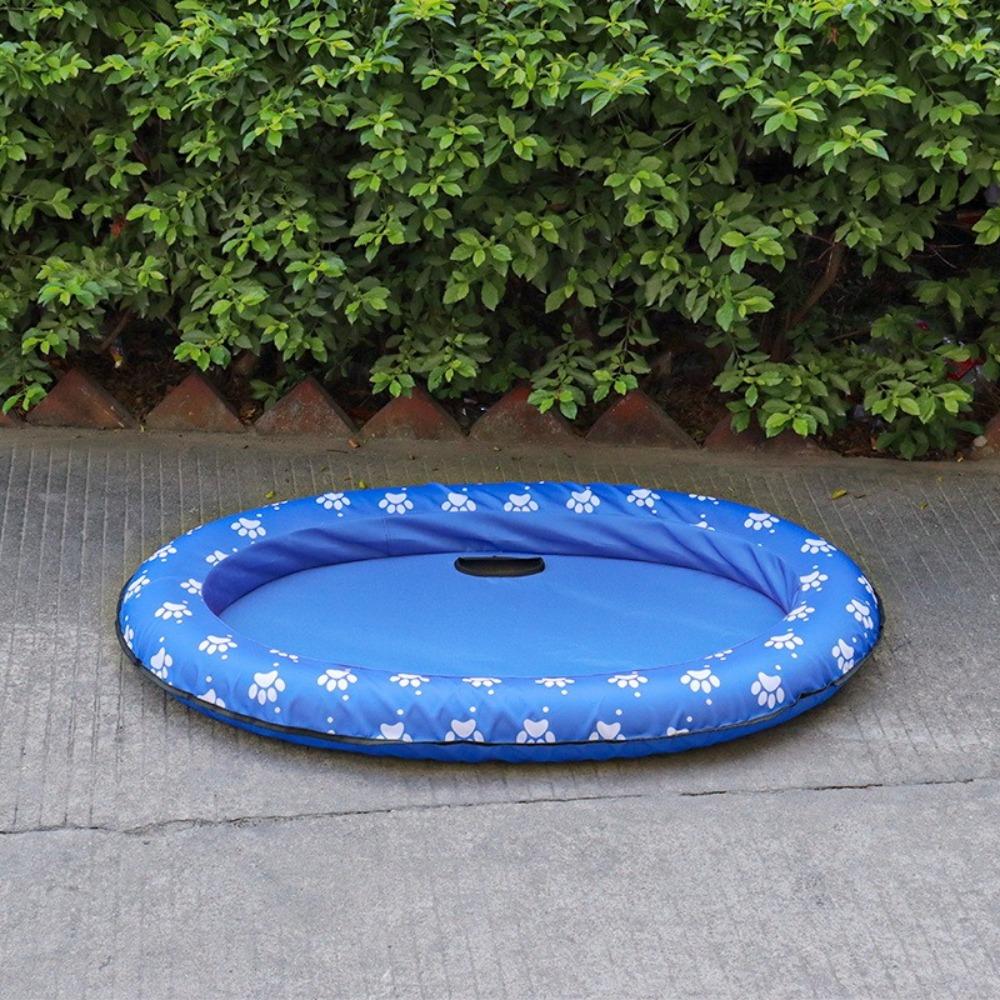 Travel Supplies Foldable Dog Swimming Float PVC Cooling Pet Inflatable Raft Soft Pet Dog Float Outdoor Swim