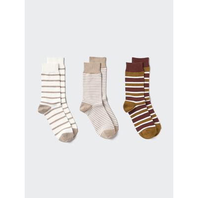 Uniqlo Japan Socks 3 Pair Stripe