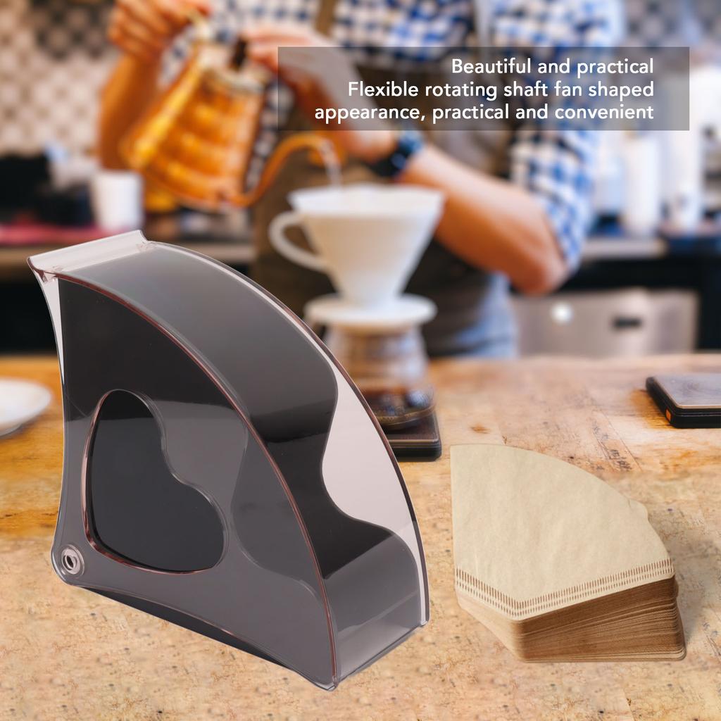 Koffiefilterhouder Opbergruimte Koffiefilterpapier Dispenser Rek met Stofdichte Deksel voor Café