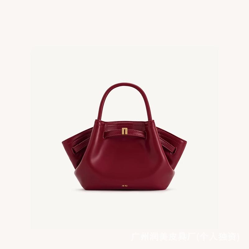 JWPEI 2025 Dumpling Handbag: Genuine Leather Tote & Crossbody Bag, Available In Large & Small Sizes for Women.