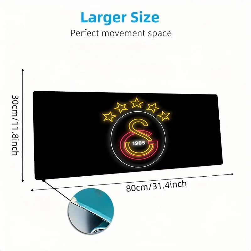 Galatasaray Print  Cushion Non-slip Laptop Tablet Big Mousepad XXL Mat Mini PC Playmat With Lock Edge