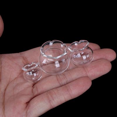 Mano de obra exquisita, pecera de cristal transparente en miniatura, bonita y fácil de usar, bricolaje