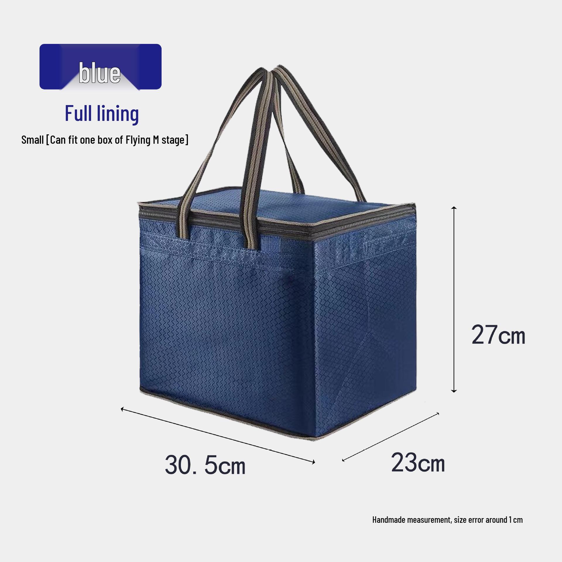 

Oxford Cloth Tote Bag - Multipurpose Handheld for Wine, Cigarettes, Tea, and Documents with Large Zipper Storage. синій