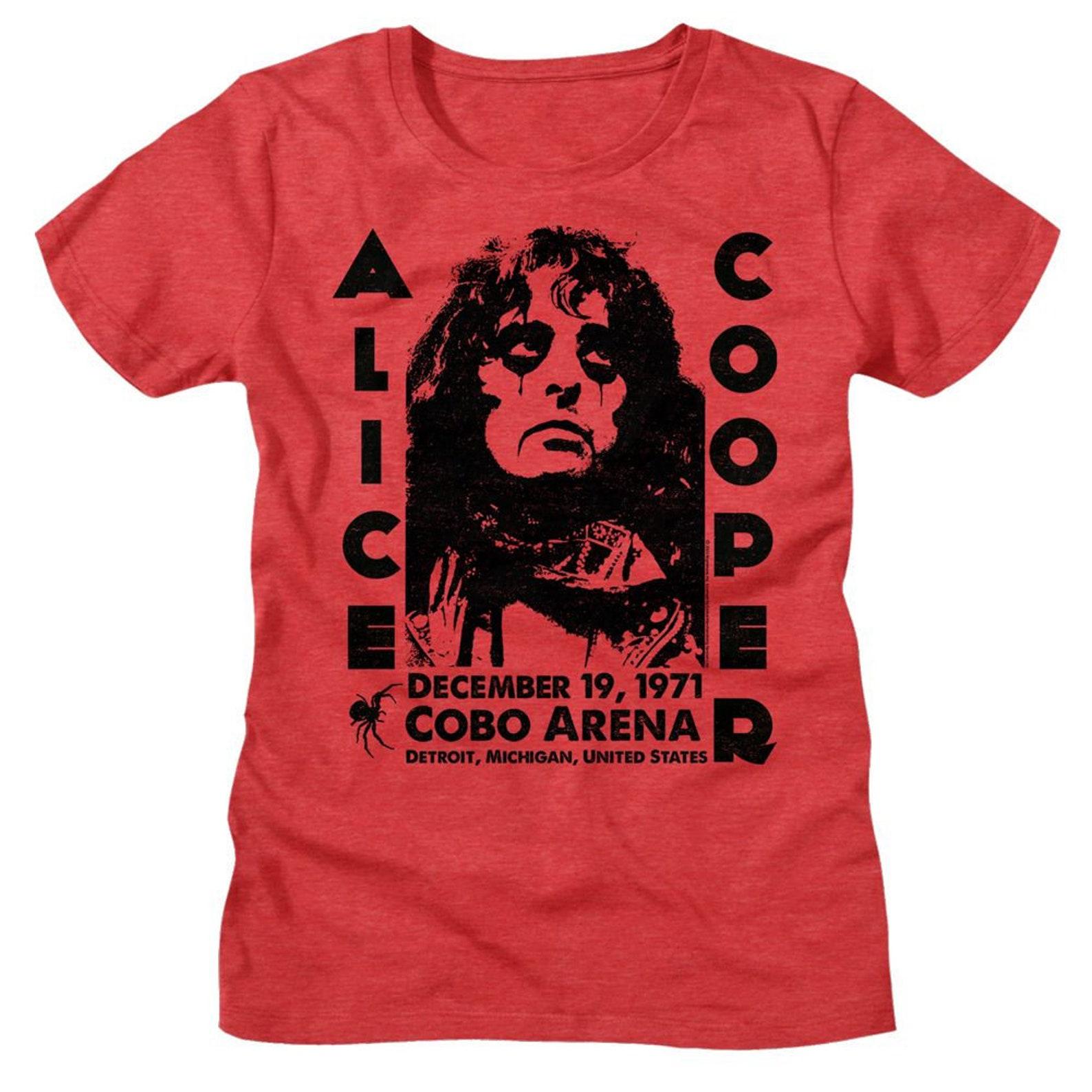Alice Cooper Cobo Arena 1971 Red Heather Women s T-Shirt 4XL
