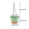 8/10Inch Hanging Planters for Indoor Outdoor Plants Self Watering Hanging Plant Pot with Saucer Plastic Flower Pots Garden Decor
