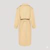 Designer Fit Handmade Trench Coat Women's Stylish Beige Genuine Lambskin Leather