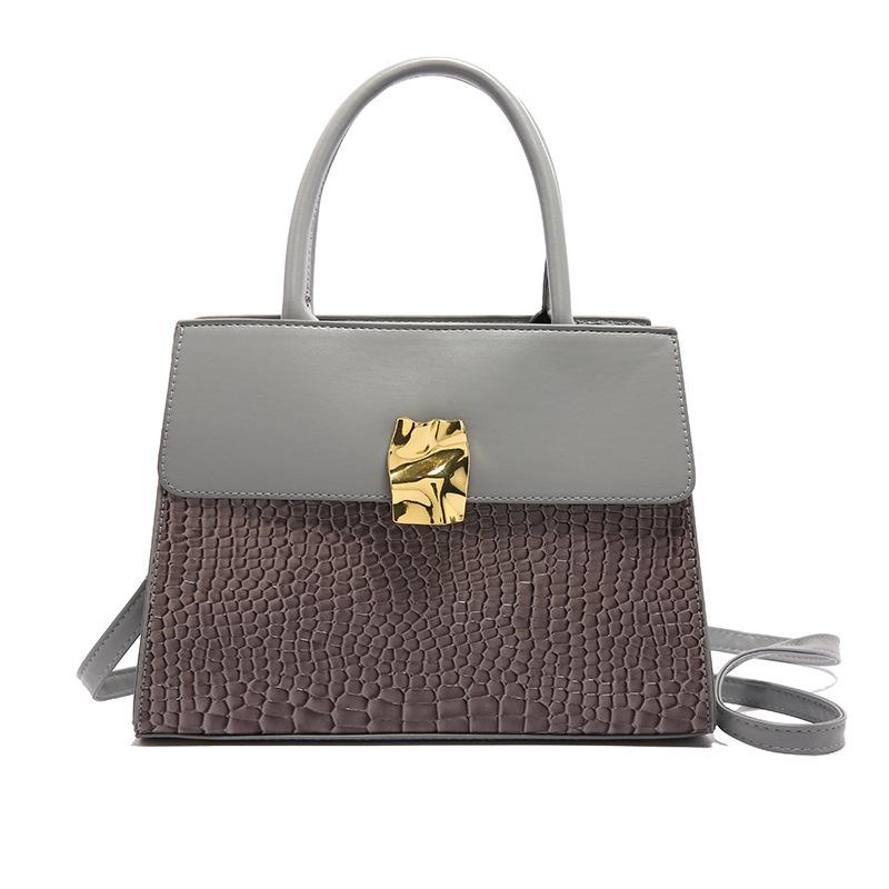 Women's Bag New Fashion Retro Women's Handbag Shoulder Bag Crocodile Pattern Large Capacity Messenger Bag