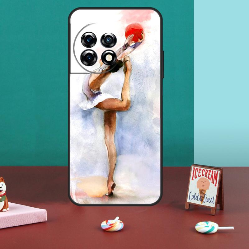 Gymnastics Oil Painting For OnePlus 13R 12R 10R 13T 10T 8T 11 12 13 15 Case For OnePlus Nord 5 CE 2 3 4 Lite N20 N30