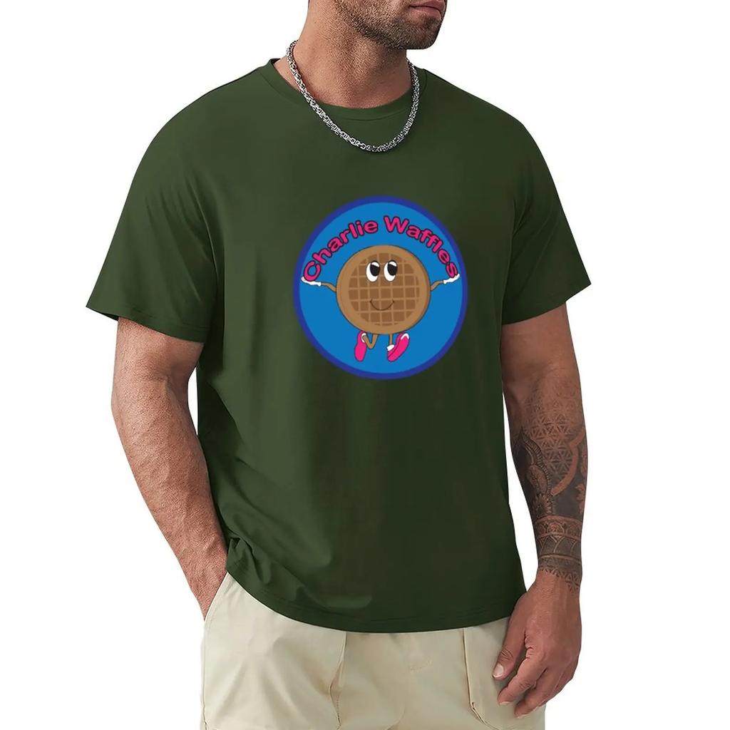 Charlie Waffles TShirt Plus Size Tops Cute Clothes Cute Tops Mens Graphic Tshirts Funny