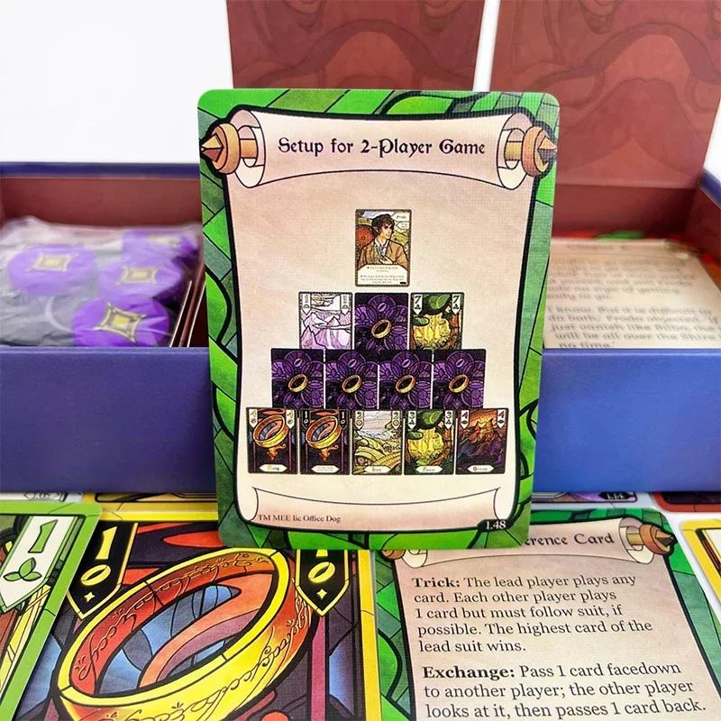 The Lord of The Rings The Fellowship of The Ring Trick-Taking Game Bilingual Board Game Cooperative Strategy Card Game Adventure