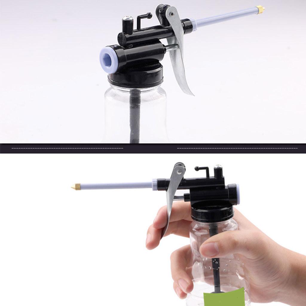 Pistols Pump Oiler DIY Home Maintenance Pump Oiler Can with Hose 250cc Capacity High Pressure Transparent Oil Pot