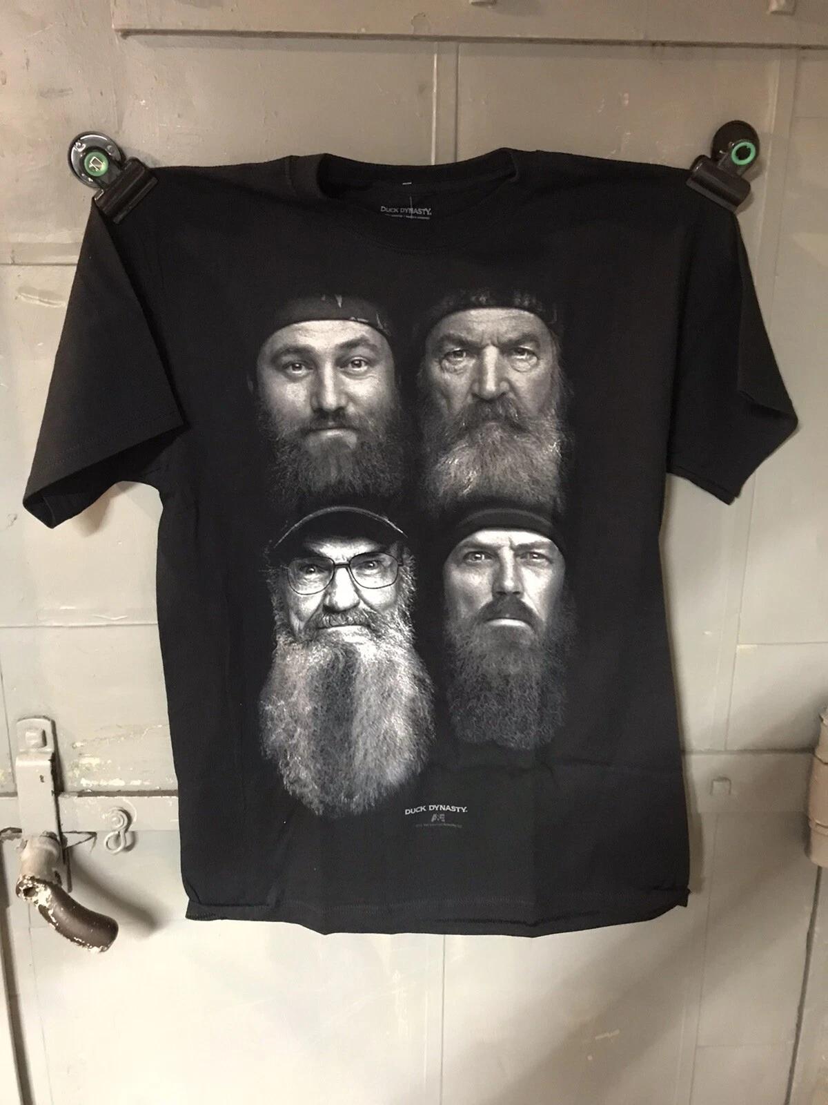 Duck Dynasty Fear The Beard Logo Mens Cotton T-Shirt M