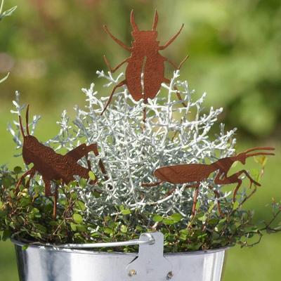 Rusted Iron Animal Silhouettes Garden Ornaments Artistic Wall Decoration