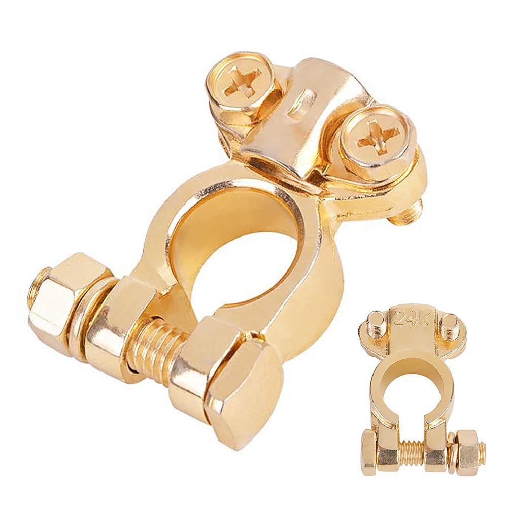 Battery Terminal 17‑18.5 Pure Brass for Car Truck Bolt Positive and Negatice Pole
