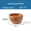 Acacia Wood Round Salad Bowl