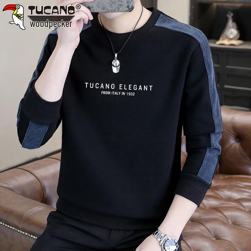 TUCANO Men's Casual Round Neck Long Sleeve Sweatshirt