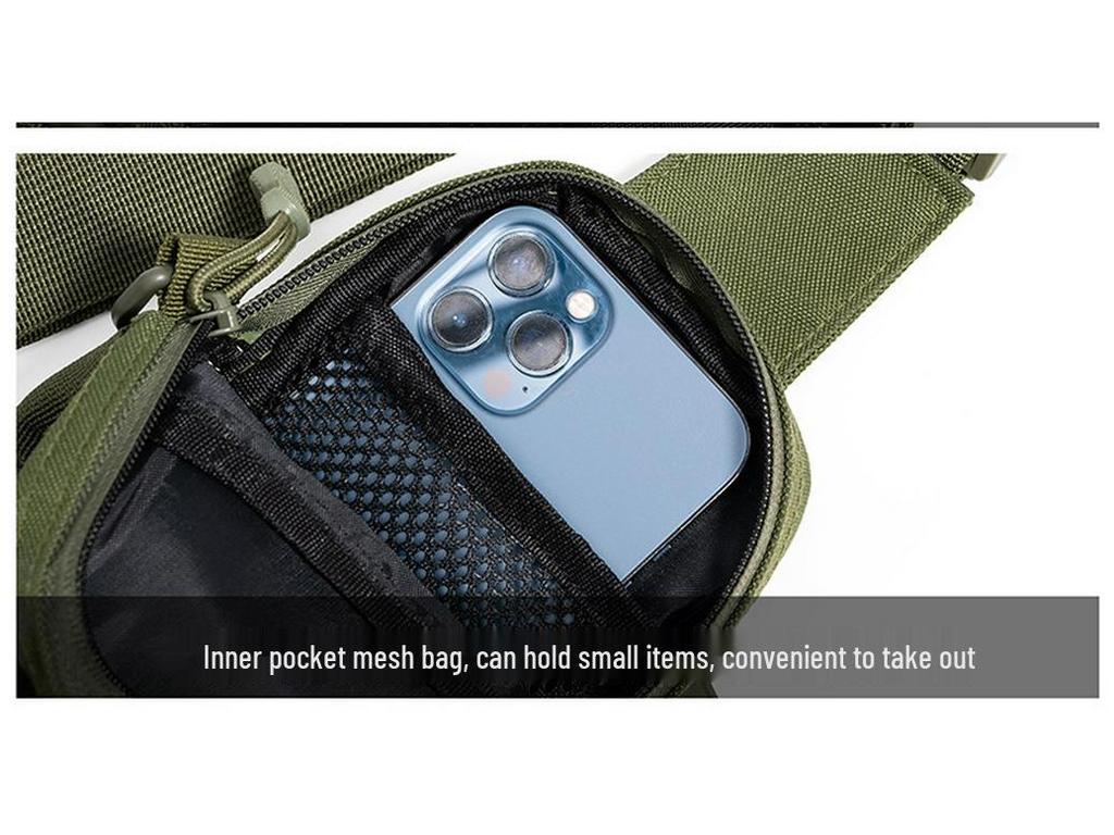 Men's Tactical Camouflage Crossbody Bag - Multi-Functional, Portable Outdoor Chest Bag for Camping, Sports & Cycling