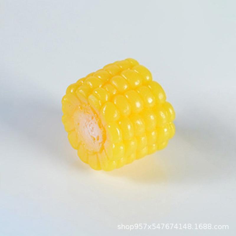 PVC Corn Cob Children's Role-Play Toy: Kitchen Vegetable Model for Early Education and Cognitive Development.