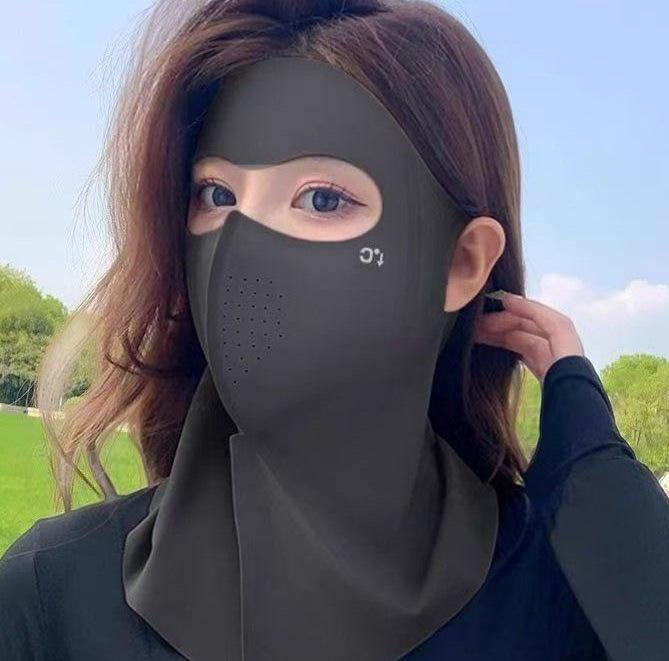 

Бесшовный платок-шаль из ледяного шелка для защиты от солнца: Защита от УФ-лучей, Дышащая маска для лица и бафф для шеи для женщин