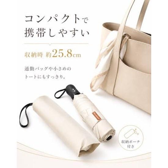 JIS Certificationcomplete Shadeultra-lightweightsummer Umbrella Storage Pouchfoldable Umbrella100 UV Cutlightweightone-touch Automatic Open Sizesun