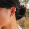 Vnox Chic Hoop Earrings for Women,Gold and Silver Color Non Tarnish Waterproof Stainless Steel Square Geometric Earrings Gifts
