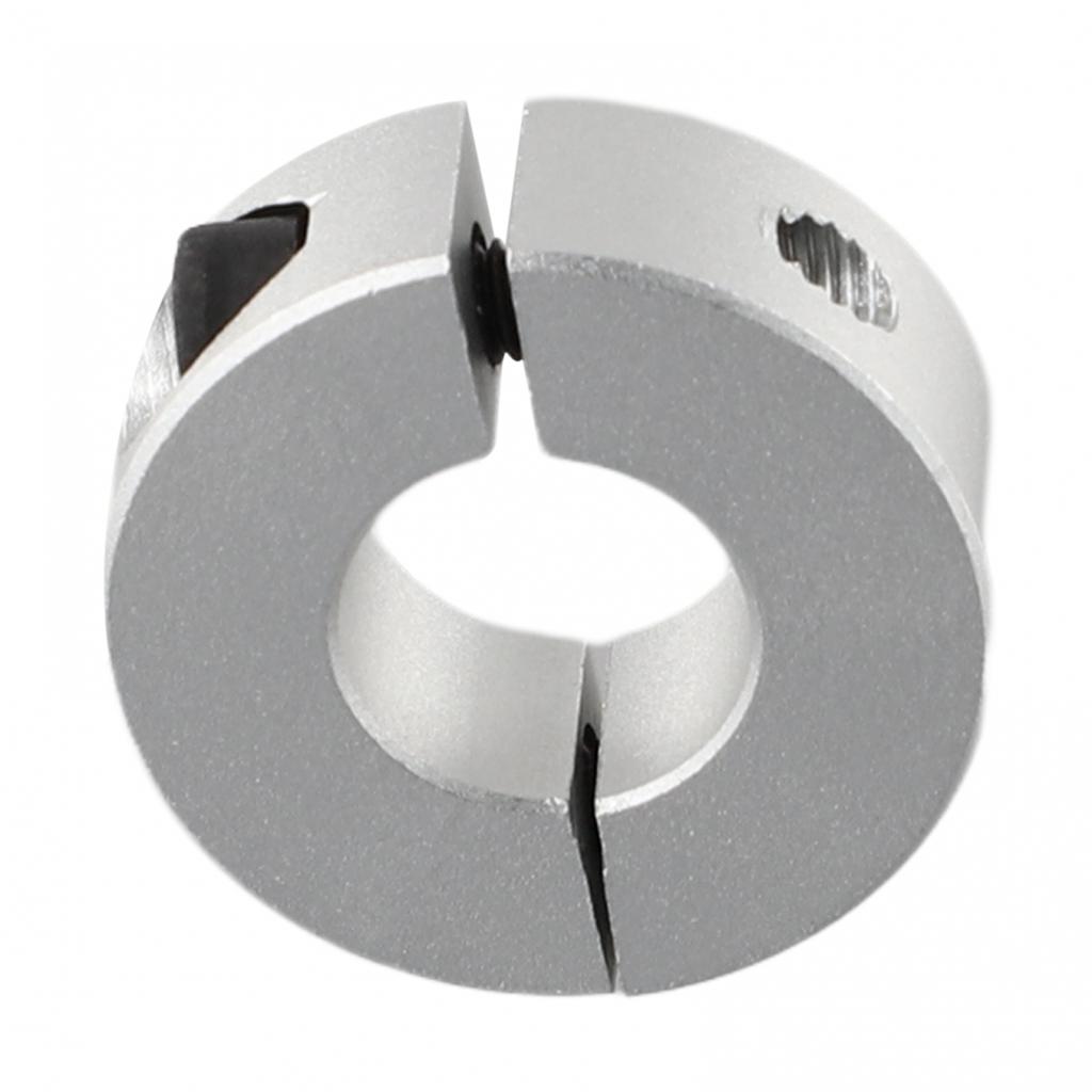 Pierścienie stałe, zacisk ze stopu aluminium, kołnierz podwójny dzielony