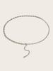 Rhinestone Waist Chain Metal Accessories Belt With Skirt Dress Waist Chain Decoration Thin Belt Tide