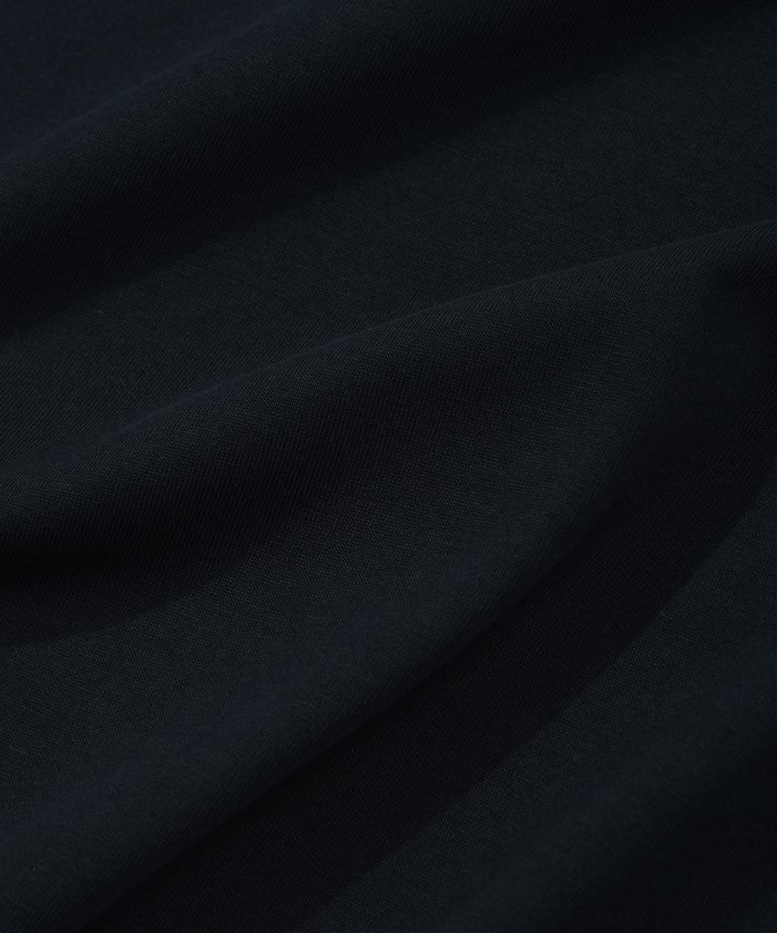 COVERNAT WOMAN Crop Cool Cotton C-Logo T-Shirt Navy