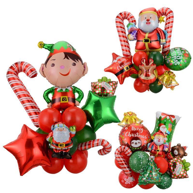 Foil Elf Christmas Balloon Santa Claus Carnival Holiday Party Decor Supplies