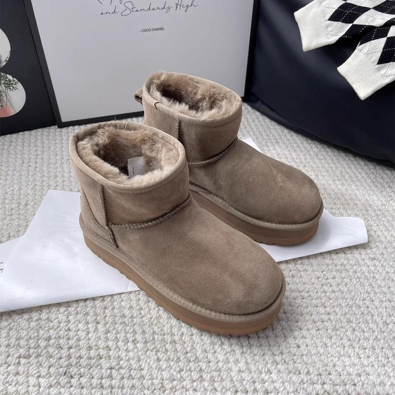 Winter New Thick soled Classic Snow Boots Women's Fur Warm Short Boots Sheep Fur Integrated Cotton Shoes