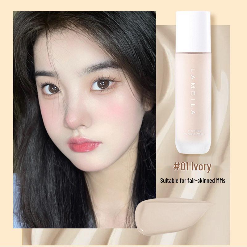 LAMEILA Hydrating Lightweight Concealing Foundation - Long-lasting, Non-Waterproof, Non-Smudge Women s Niche Brand.