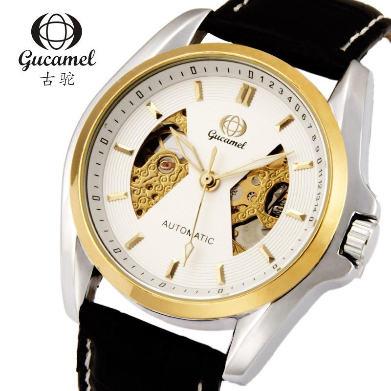 Fashion men's mechanical watch, through-the-bottom hollow automatic mechanical watch men's, men's mechanical watch