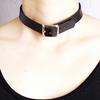 Punk Faux Leather Belt Choker Collar Necklace Women's Club Jewelry Birthday Gift