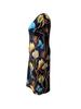 2026 Spring/Summer Women's Elegant Plus Size Printed Short Sleeve Dress - European & American Style